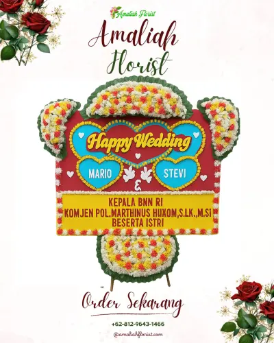 Karangan Papan Bunga Pernikahan di Koto Baru Nan Xx